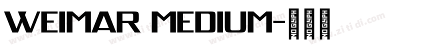 Weimar Medium字体转换